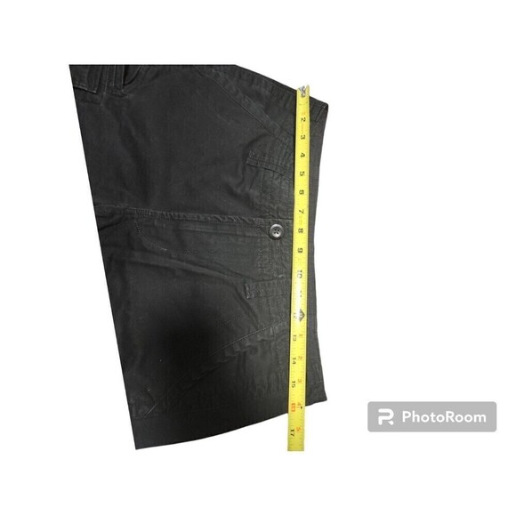 Guess Casual Black Cargo Shorts for Men Solid Color Sweat Shorts with Zipper - Picture 6 of 9